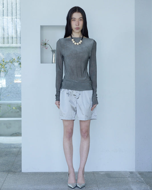 Modern Silk T - Slate